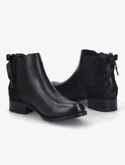 Chelsea boots à contrefort corsage - Noir - 1