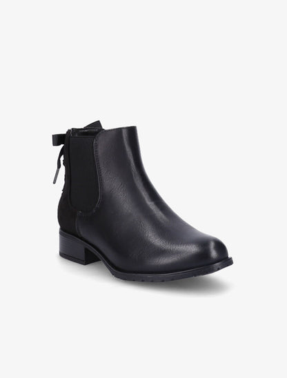 Chelsea boots à contrefort corsage - Noir - 3