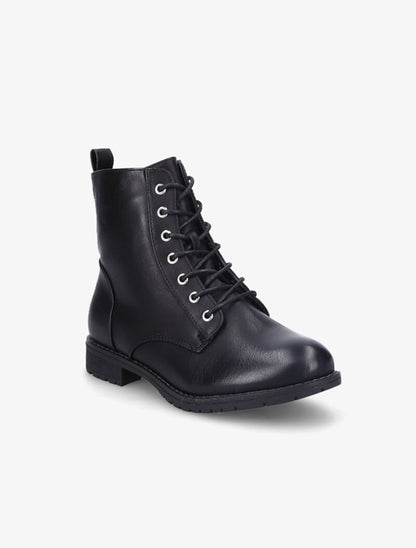 Bottines rangers à lacets - Noir - 3