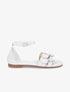 Nu-pieds en simili double boucles - Blanc - 5