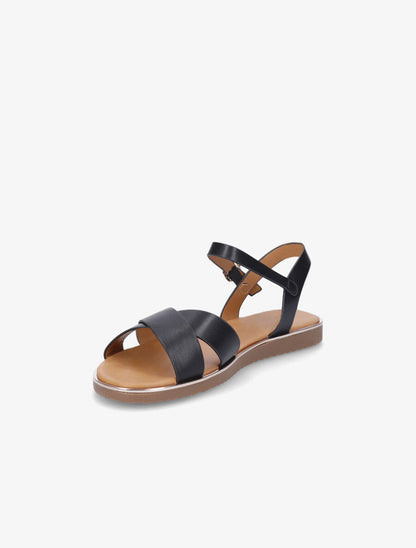 Nu-pieds basiques croisés - Noir - 3