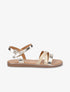 Nu-pieds croco irisés - Or - 1