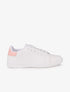 Sneakers à contrefort contrastant - Rose - 1