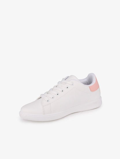 Sneakers à contrefort contrastant - Rose - 3