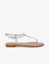 Nu-pieds tressés en simili - Argent - 1