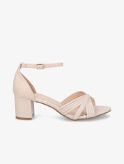 Sandales mi-haute bi-matière - Beige - 1