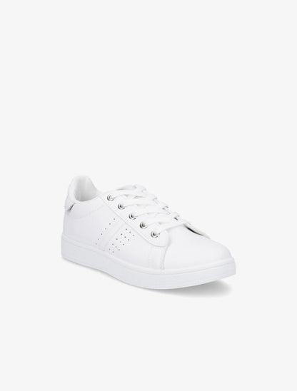 Sneakers en simili classiques - Blanc - 2