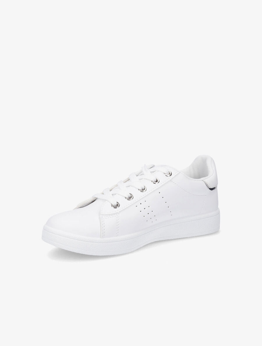 Sneakers en simili classiques - Blanc - 3