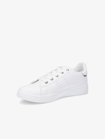 Sneakers en simili classiques - Blanc - 3