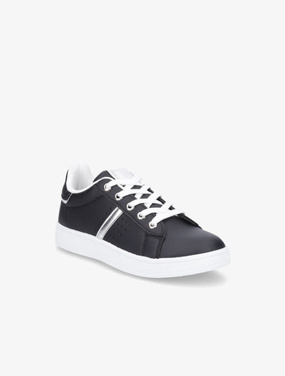 Sneakers en simili classiques - Noir - 2