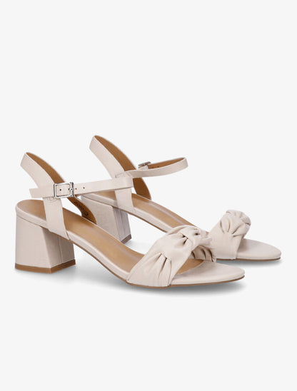 Sandales mi-hautes à bride fantaisie - Beige - 4