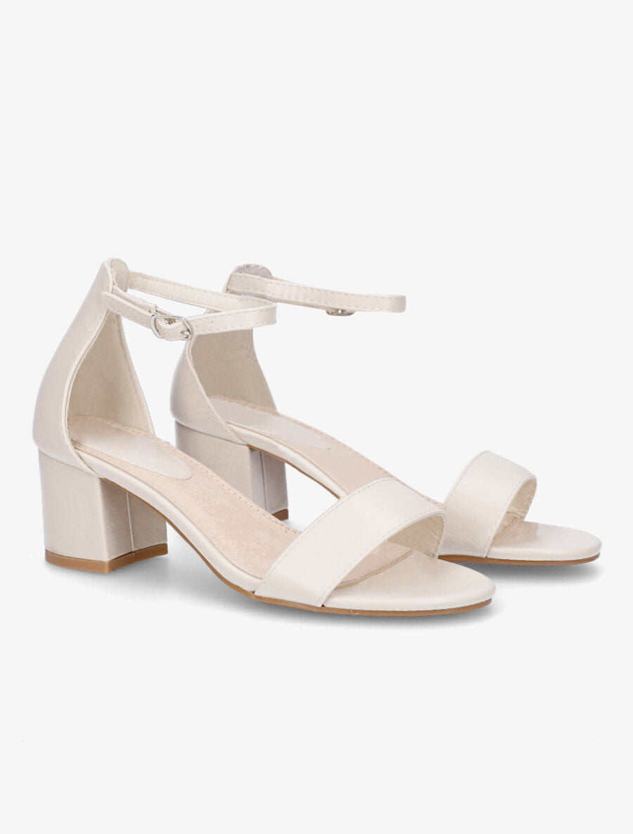 Sandales classiques en simili - Beige - 4