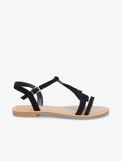 Nu-pieds à franges - Noir - 1