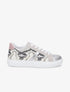 Sneakers bi-matière à effet texturé python - Beige - 5