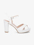Sandales à talon haut et brides croisées - Blanc - 5