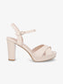 Sandales à talon haut et brides croisées - Beige - 5