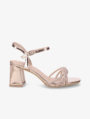 Sandales vernies à brides ornées de strass - Rose gold - 1
