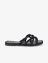 Claquettes plates en cordes - Noir - 5