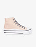 Tennis montantes en tissu - Rose - 1