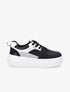 Sneakers en simili à plateforme - Noir - 5