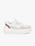 Sneakers en simili à plateforme - Rose - 5