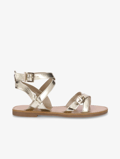 Nu-pieds à boucles - Or - 5