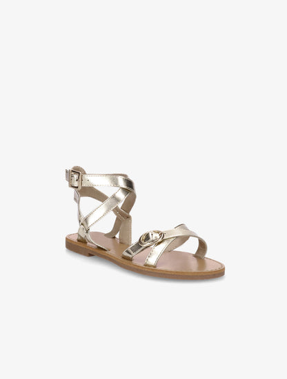 Nu-pieds à boucles - Or - 2