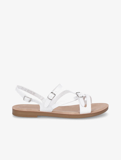 Nu-pieds à boucles - Blanc - 5