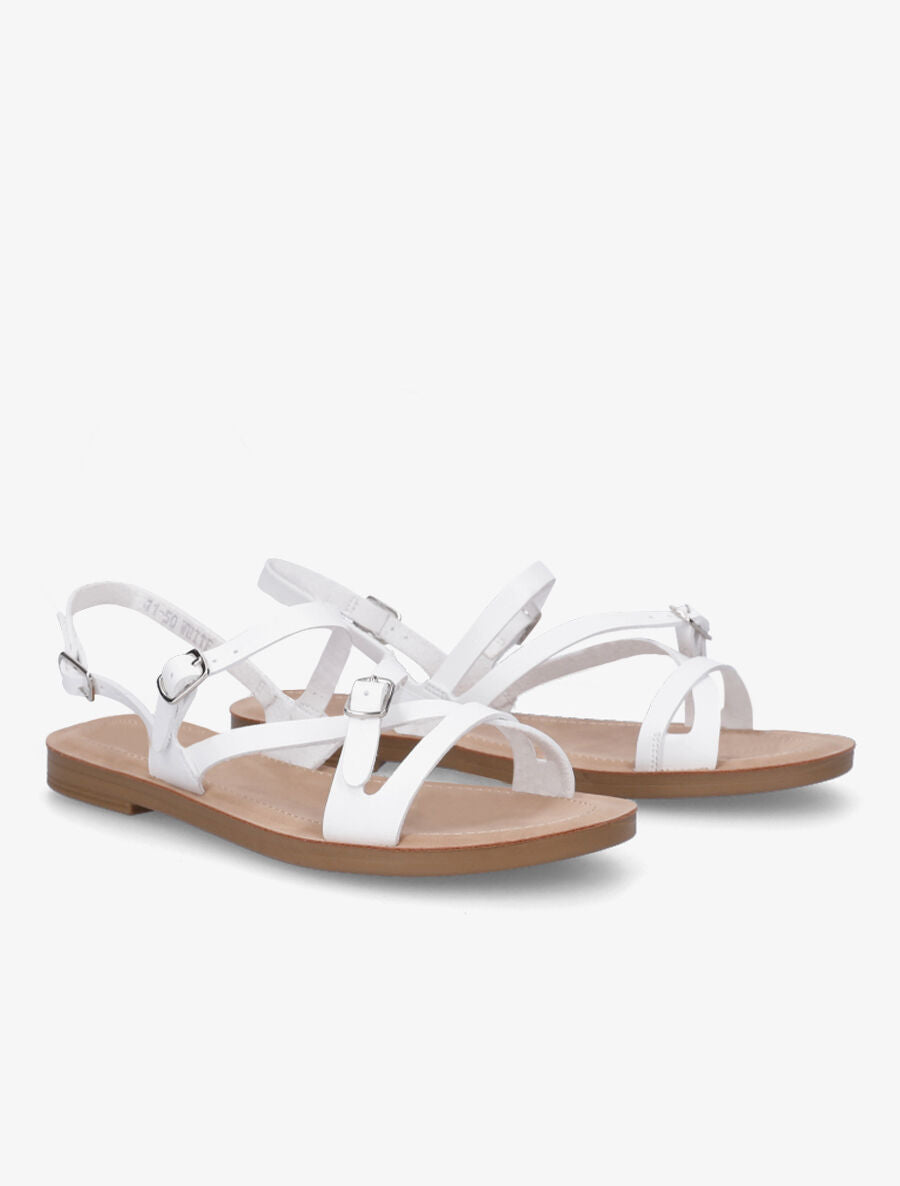 Nu-pieds à boucles - Blanc - 4