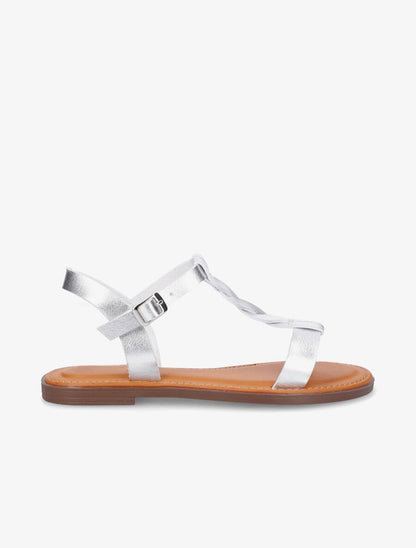 Nu-pieds torsadés - Argent - 1