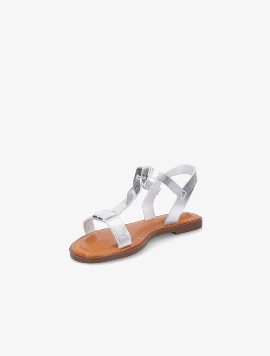 Nu-pieds torsadés - Argent - 3