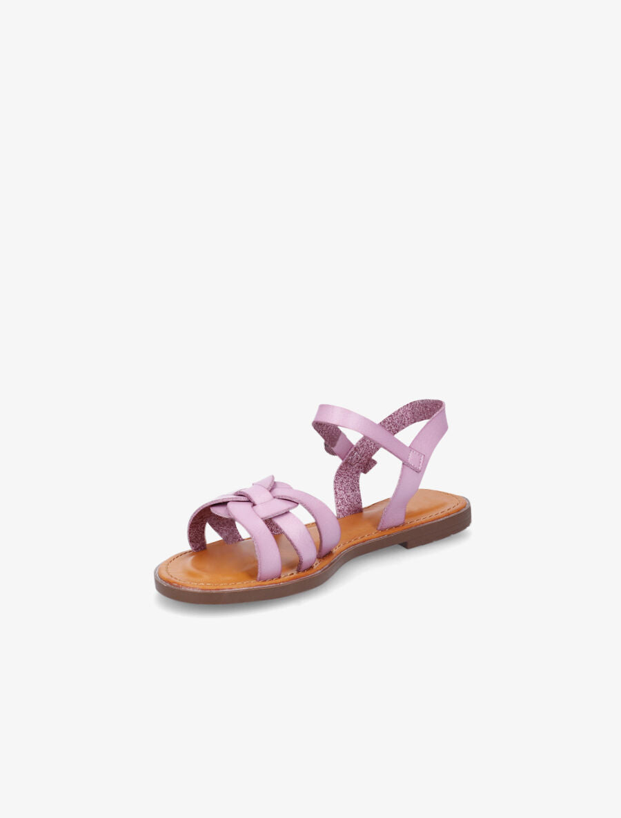 Nu-pieds plats classiques en simili - Lilas - 3