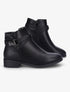 Bottines à bride à boucle clampée - Noir - 5