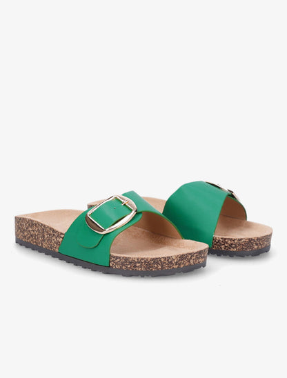 Claquettes à boucle - Vert - 4