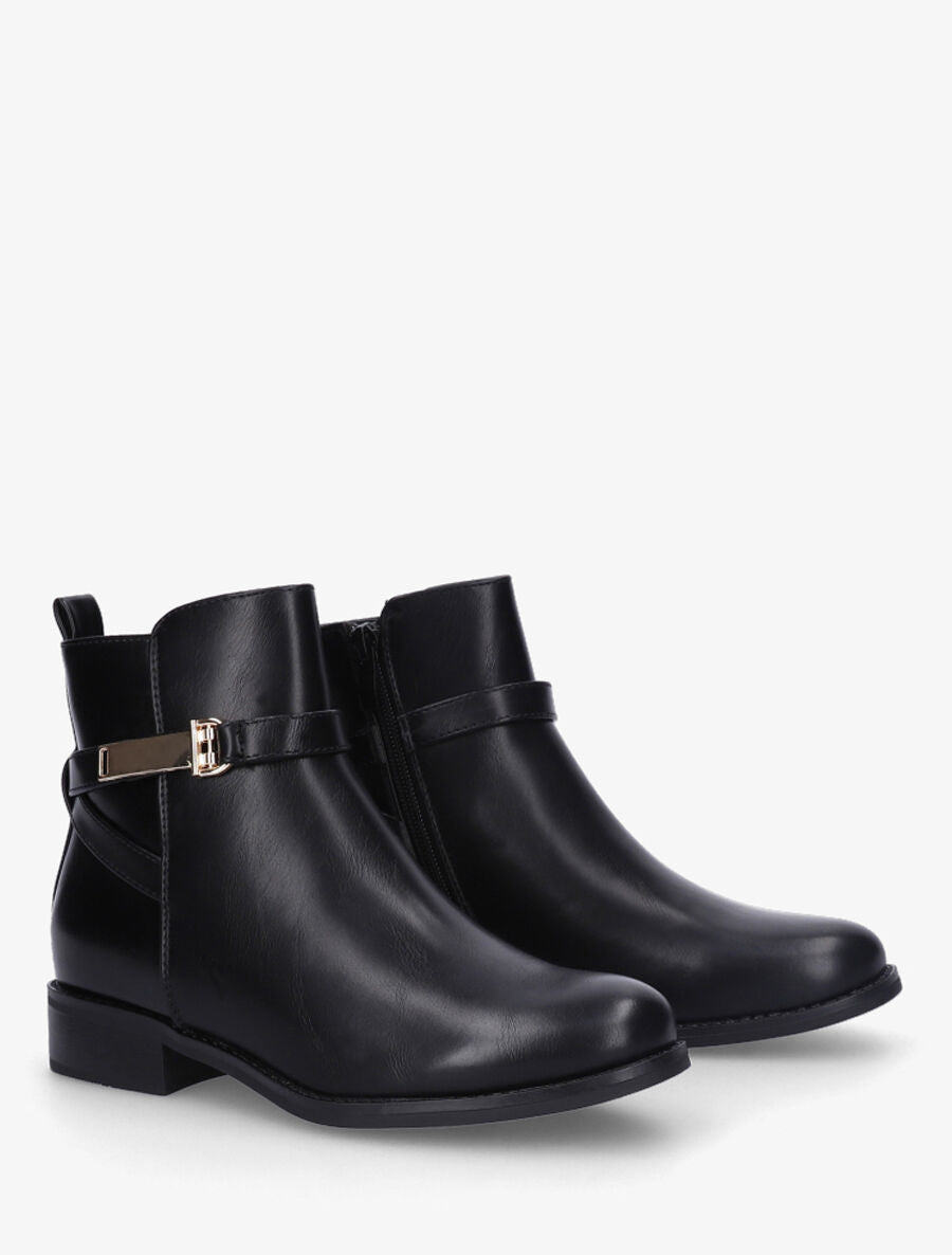 Bottines à boucle - Noir - 4
