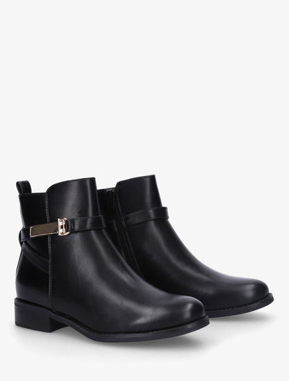 Bottines à boucle - Noir - 4