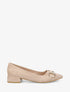 Escarpins suédine à boucle décorative - Beige - 5