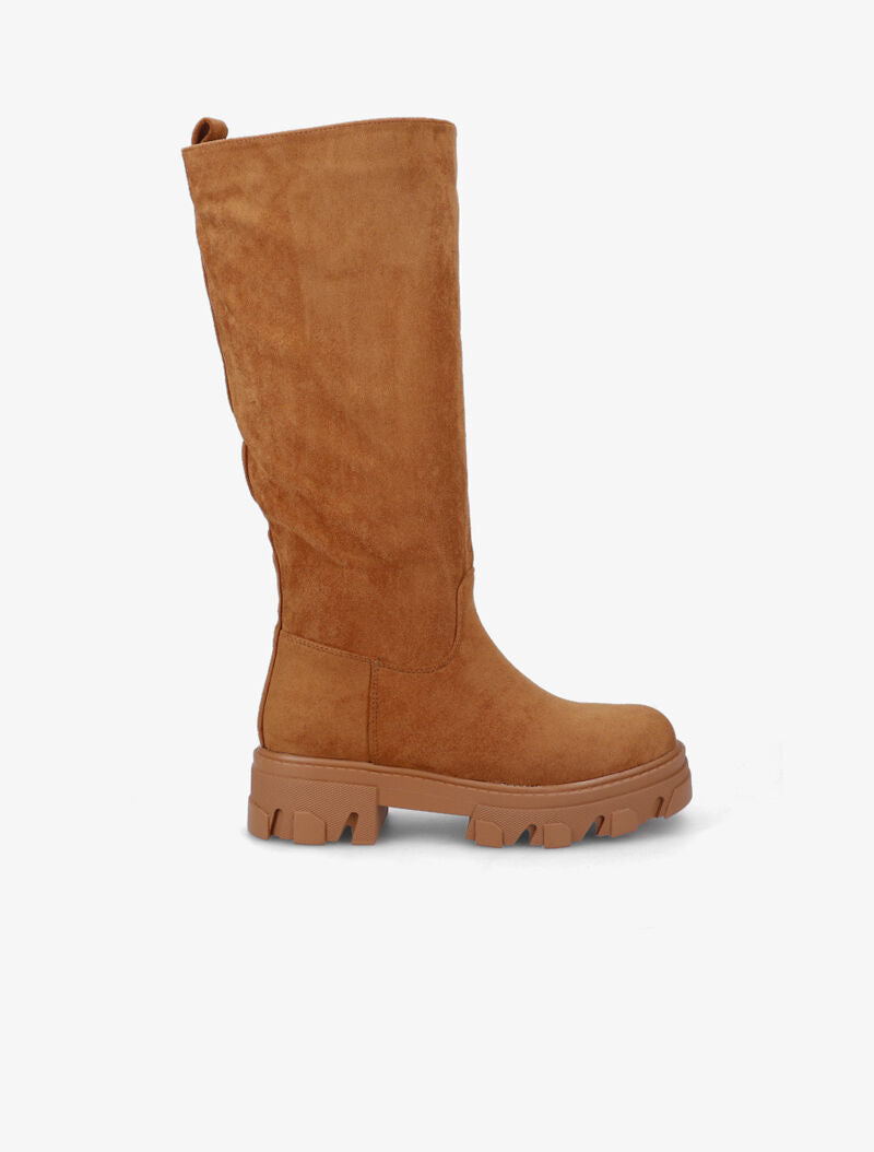 Bottes en suédine - Camel - 2