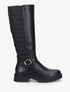 Bottes bi-matière matelassées à boucle - Noir - 1