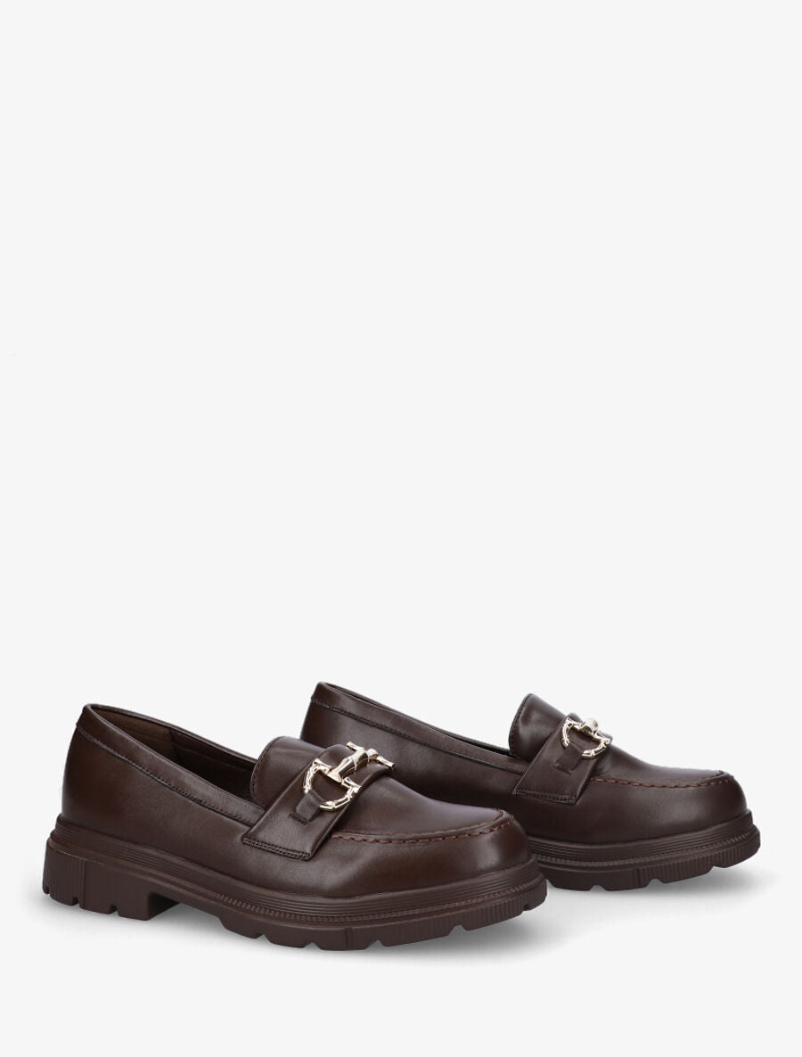 Mocassins à boucle - Marron - 4