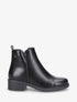 Bottines basiques en simili - Noir - 5