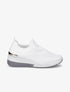 Baskets unicolore en mesh - Blanc - 1