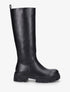 Bottes plates en simili - Noir - 5