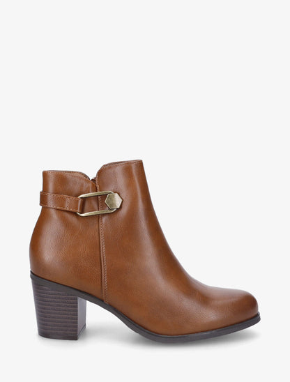 Bottines classiques à boucle - Camel - 1