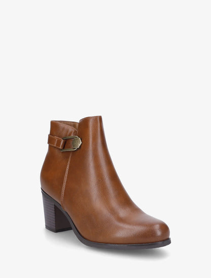Bottines classiques à boucle - Camel - 2
