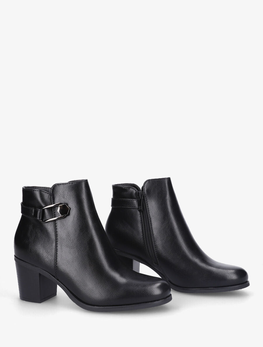 Bottines classiques à boucle - Noir - 4