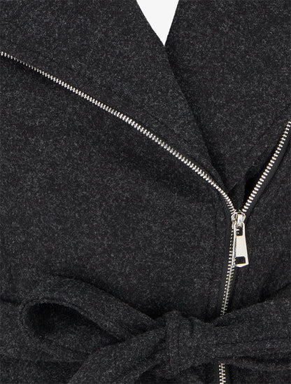 Duffle-coat uni à capuche - Gris anthracite - 3