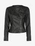 Veste style perfecto en simili - Noir - 1