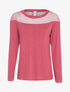 Top ample haut de buste en tulle - Rose - 1