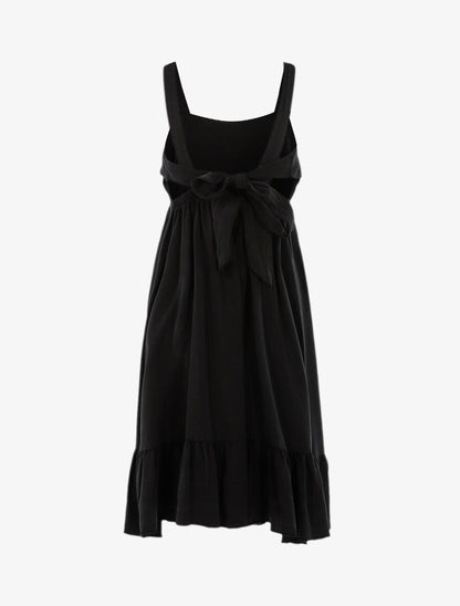 Robe à bord volanté - Noir - 2